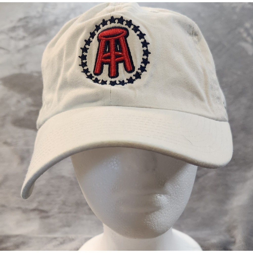 Barstool Sports Hat Mens White '47‎ Clean Up Dad Logo